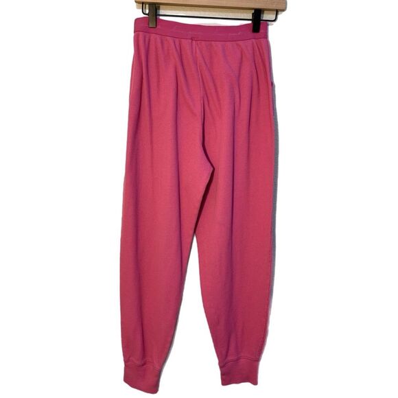 Victoria’s Secret Pink Sleepwear Pants Women’s Waffle Knit Medium Pink Pockets. - Picture 2 of 14